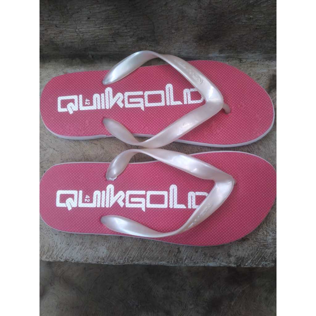 Original New Era Sandal Quik Gold Sendal Jepit Flipper Gaul Classic Dewasa