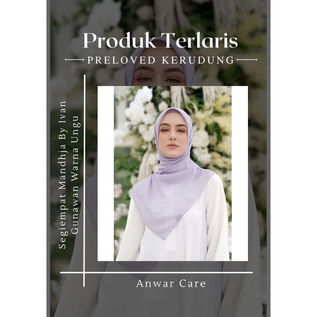 [PRELOVED] Kerudung Segiempat Mandjha by Ivan Gunawan