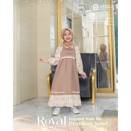 GAMIS ANAK KAGUMI 186 BRAZILIAN SAND / GAMIS ANAK KAGUMI TERBARU / GAMIS ANAK SET HIJAB / GAMIS ANAK