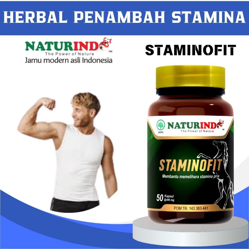Naturindo Jamu Staminofit Stamina Pria Menjaga Kesehatan dan Kebugaran