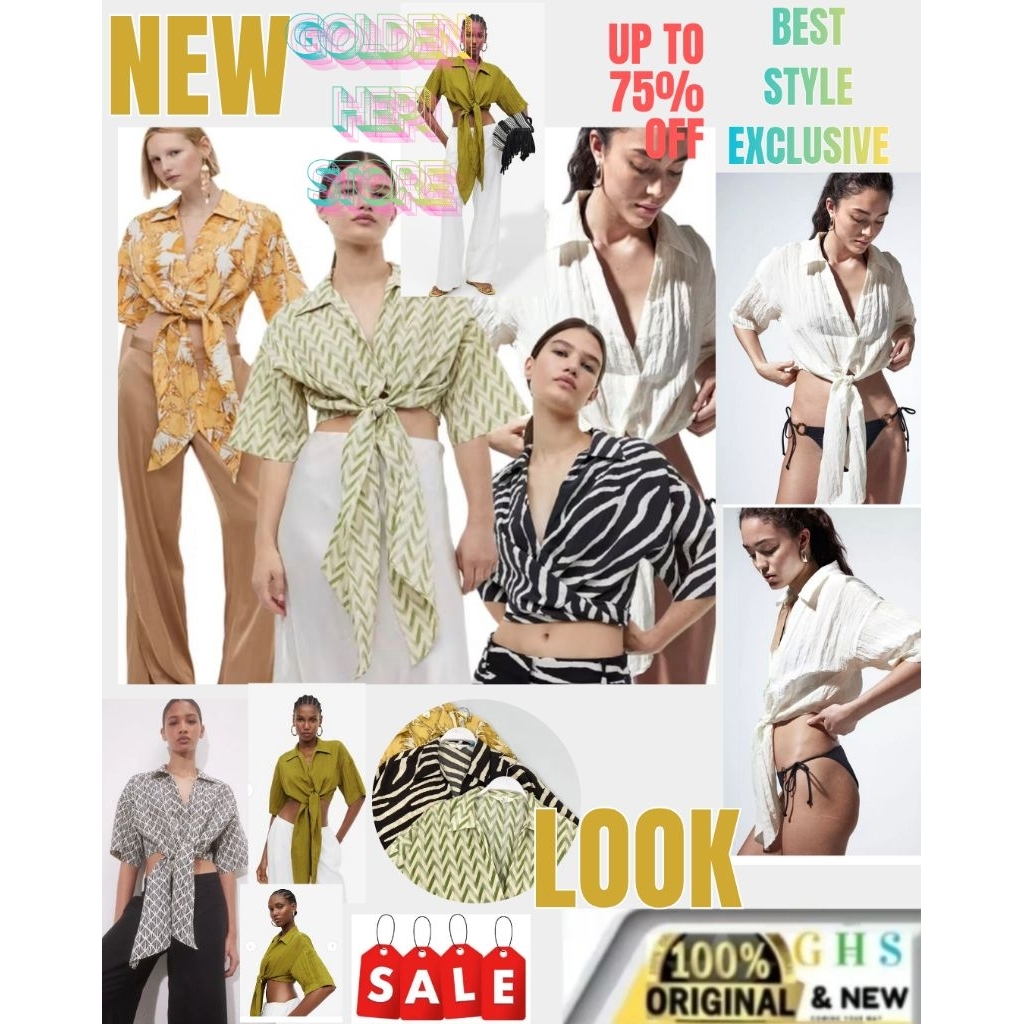 CROP Top HnM / T- Shirt Wanita Original Branded