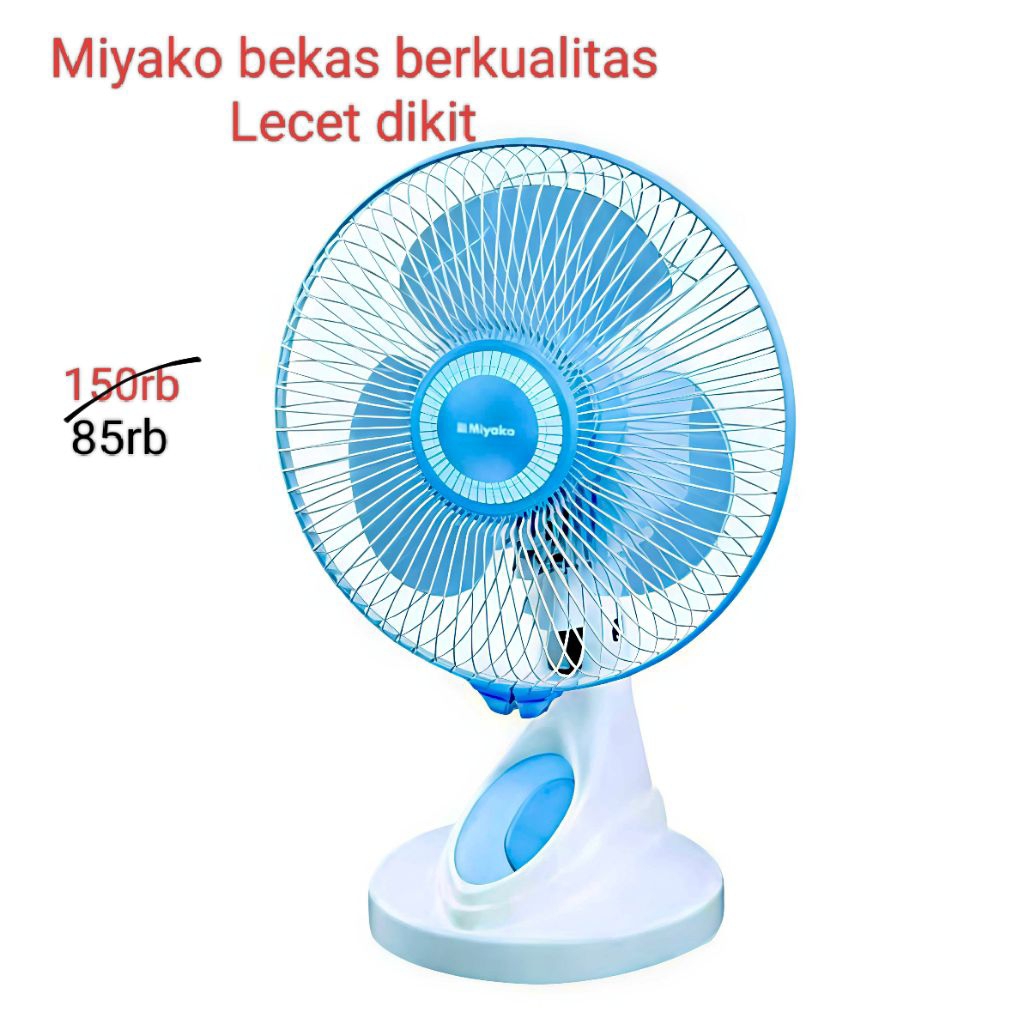 Kipas angin miyako 9 inch/kipas angin meja bekas berkualitas