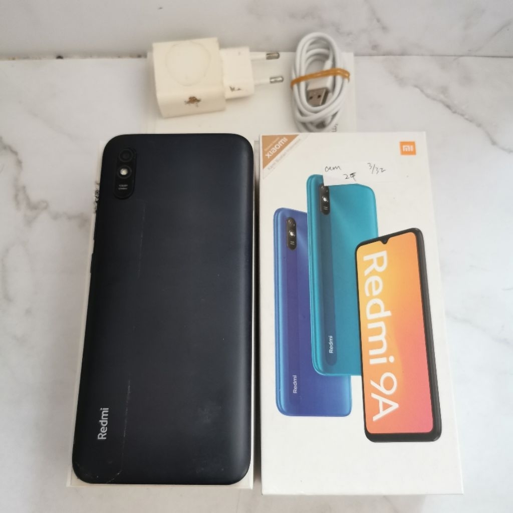 Redmi 9A ram 3GB 32GB Gray Bekas - Fullset Resmi - second