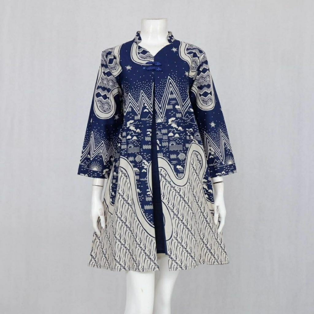 JUMBO JUMBO,TUNIK/DRES BATIK HANDPRINT JUMBO KOMBINASI TOYOBO
