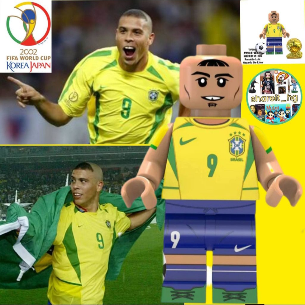 Non WM Blocks (merk lain), non prostars, Ronaldo Brasil world cup 2002