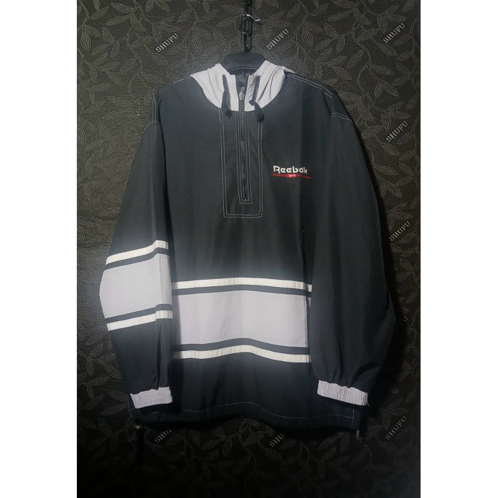 windbreaker hodie reebok big logo