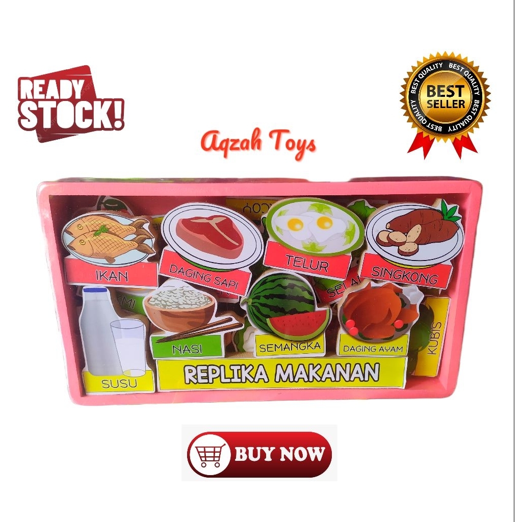 Mainan Anak Balok Aksesoris Makanan