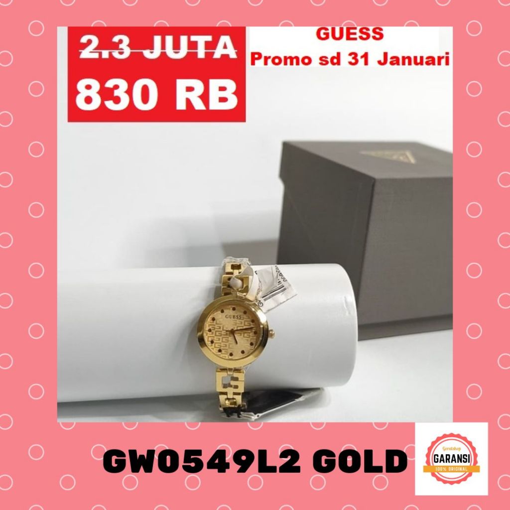 SALE Jam tangan branded Guess watch 100% ORIGINAL STORE GW0549L2