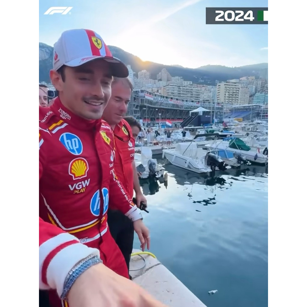 Charles Leclerc 16 Scuderia Ferarri Special Edition 2024 Special Monza F1 Formula One Driver Cap Top