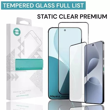 Anti Gores Static CLEAR OPPO A6 A6Pro Reno 15 15F 14 14F 13 13F Tempered Glass Kaca Bening Transpara