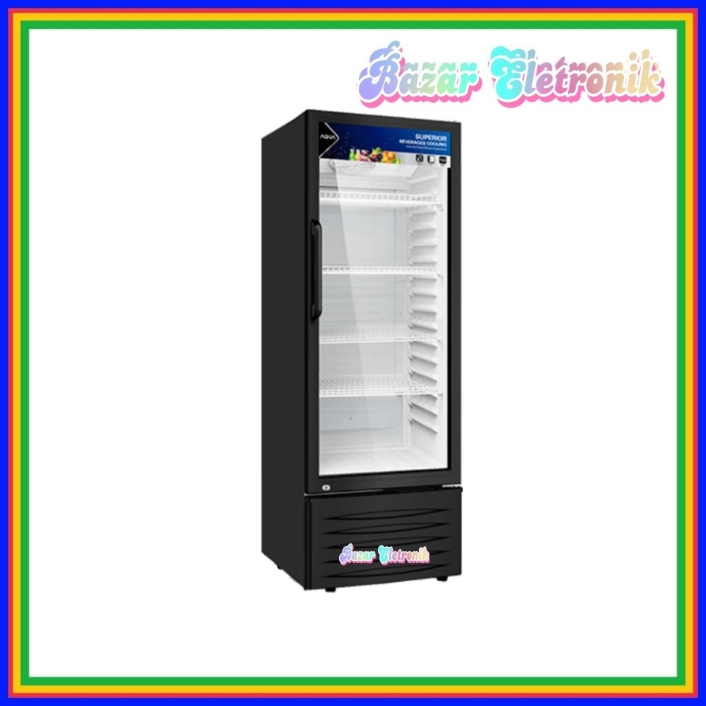SHOWCASE AQUA AQB 181 / LEMARI PENDINGIN AQUA 165 LITER AQB-181 / AQUA AQB181