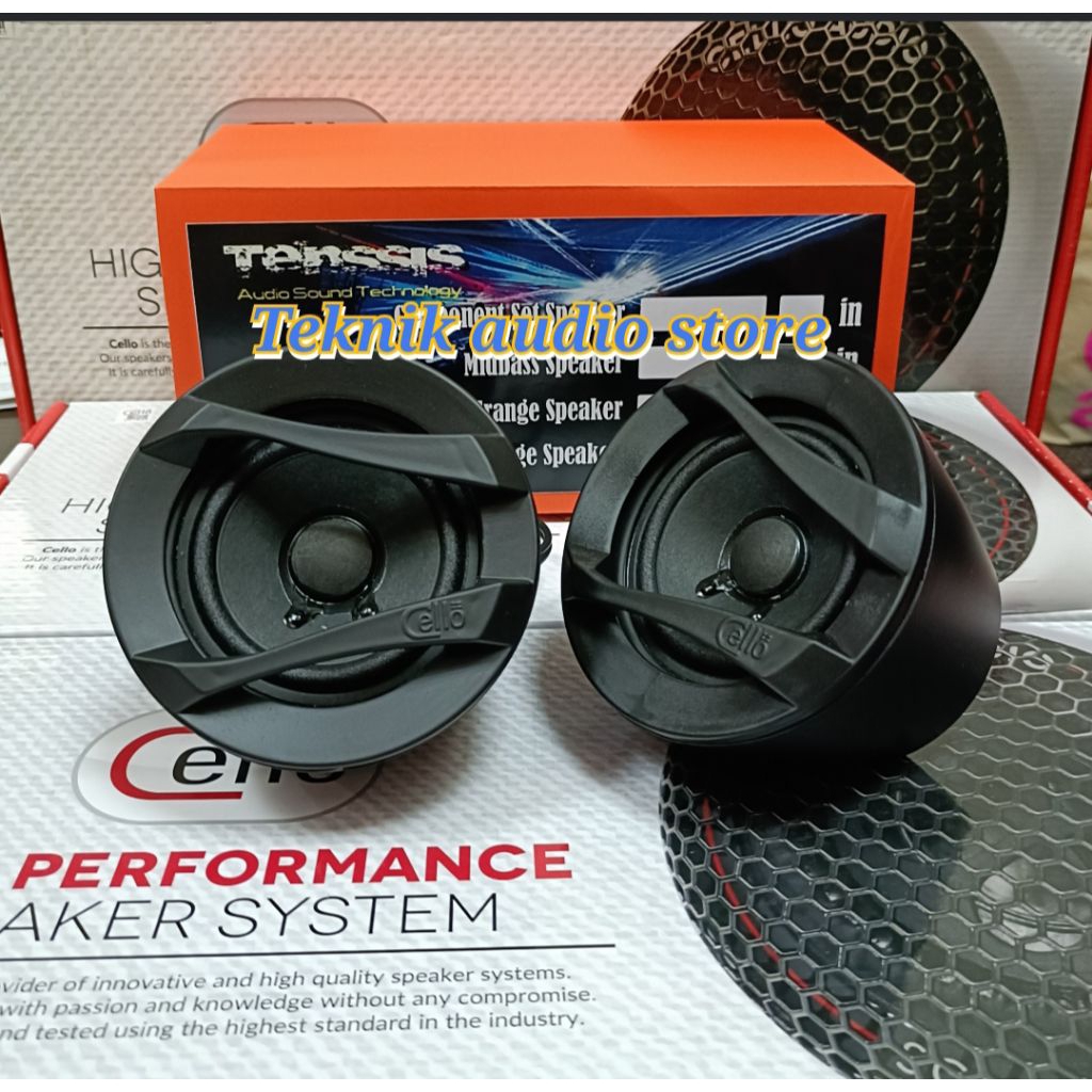 Speaker Midrange 3inch Tenssis Include Mounting Midrange Dari Cello