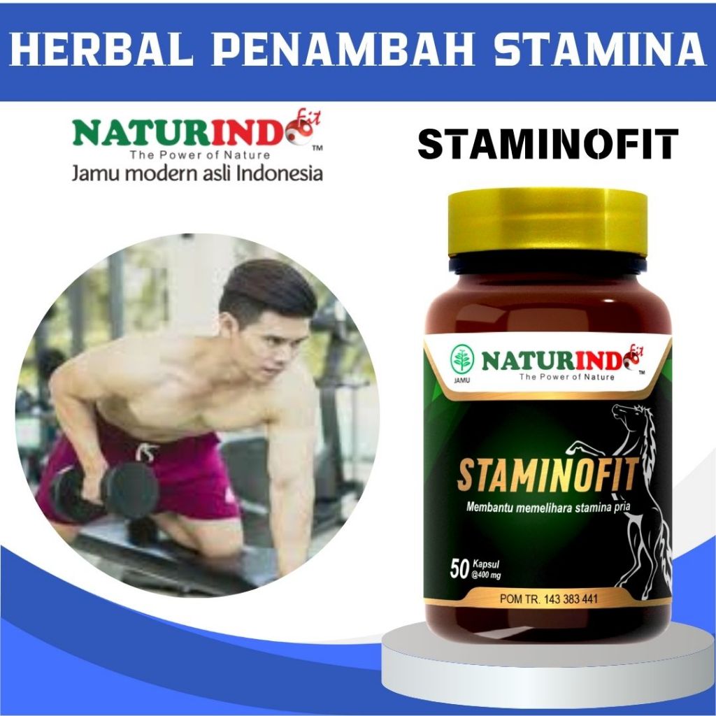 STAMINOFIT OBAT STAMINA PRIA WANITA STAMINA TUBUH DAYA TAHAN TUBUH DEWASA HERBAL NATURINDO