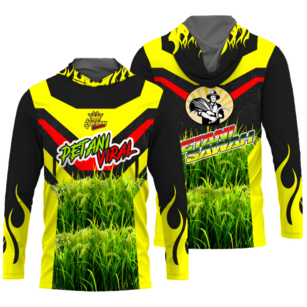 Kaos Jersey Petani Muda Viral Lengan Panjang Baju Kaos Komunitas Petani Sawah Indonesia