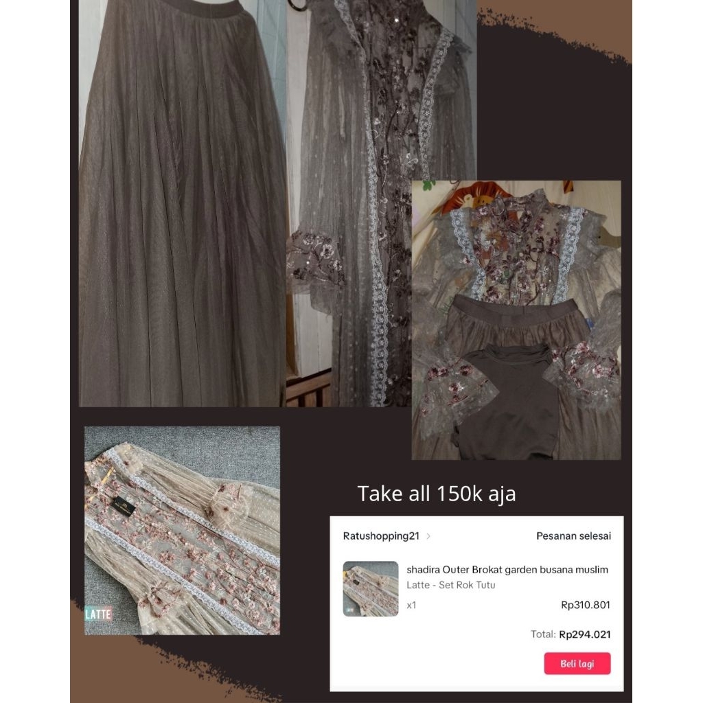 gamis set rompi
