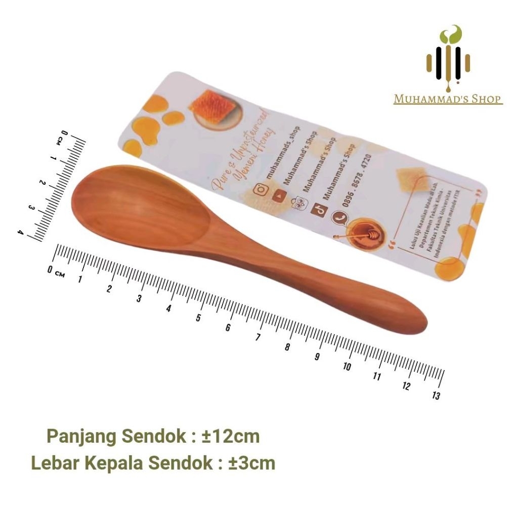 Sendok Madu | Sendok Kayu 12cm | Food Grade