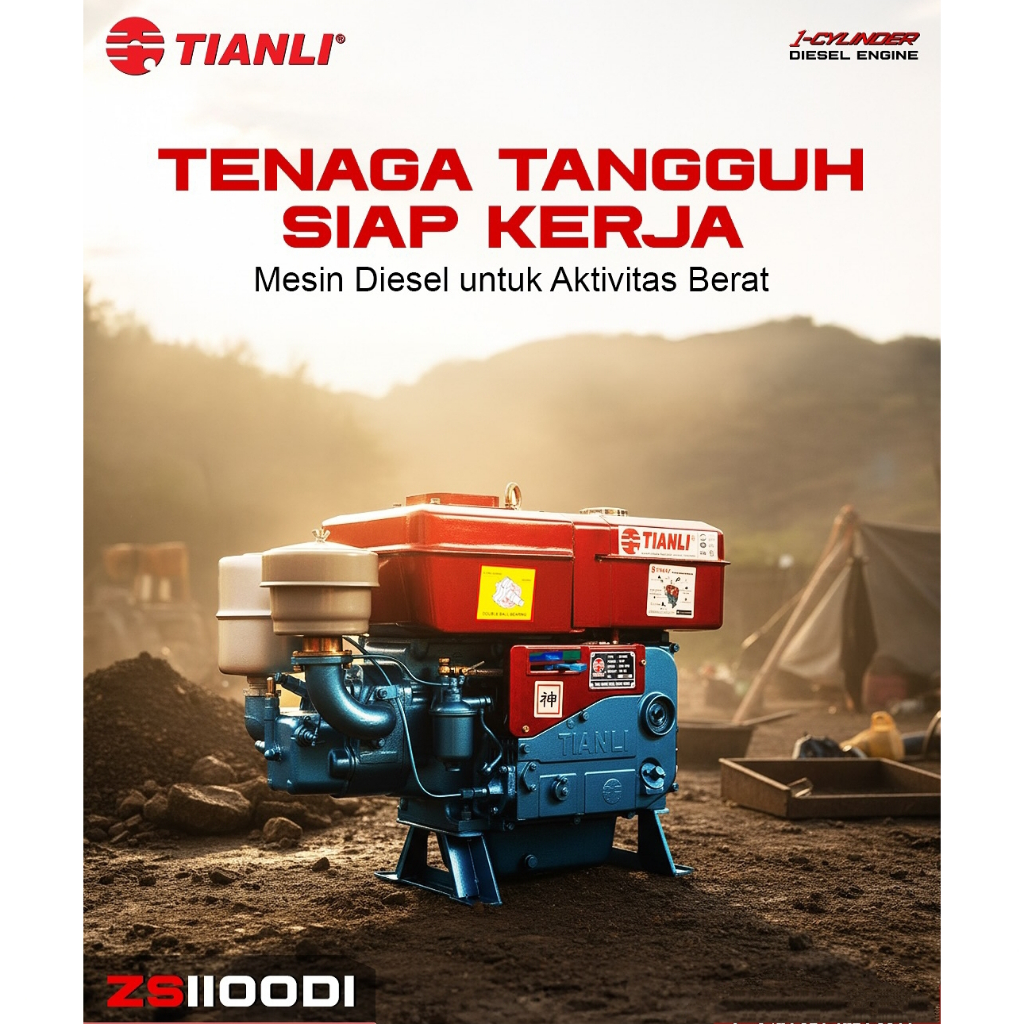 MESIN DIESEL TIPE 1110 1115 1125 1130 1133 TIANLI