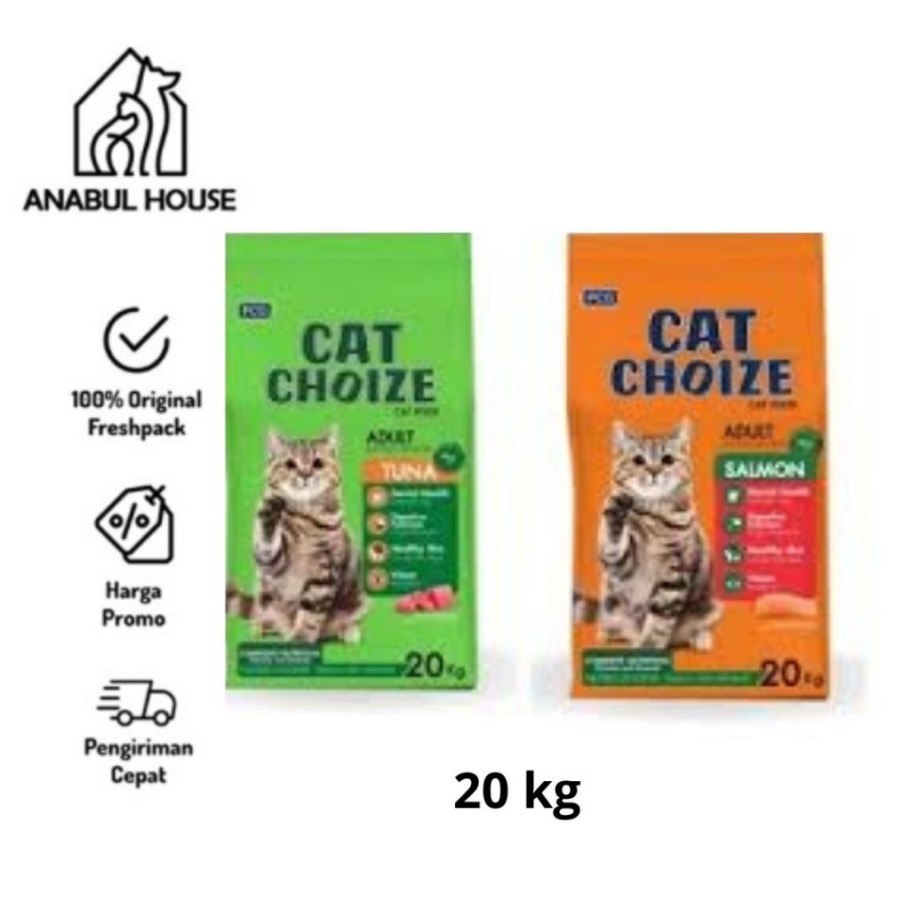 CAT CHOIZE ADULT 20 KG - CAT CHOIZE TUNA 20KG | CAT CHOIZE SALMON 20KG