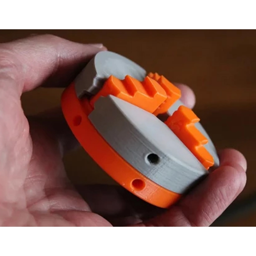 Chuck Tiga Rahang 2,5 inci, Chuk bubut mini