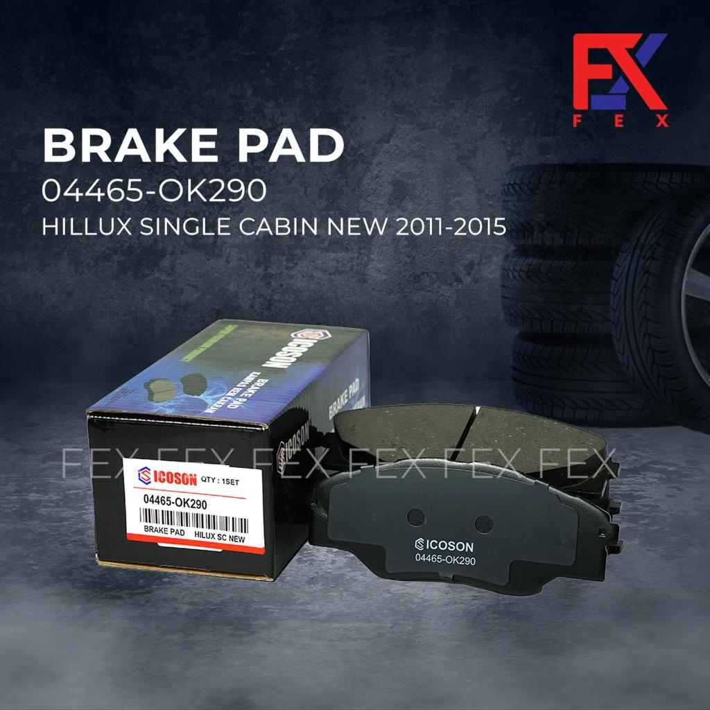 ICOSON Brake Pad (Kampas Rem) TOYOTA HILLUX SINGLE CABIN NEW 2011-2015