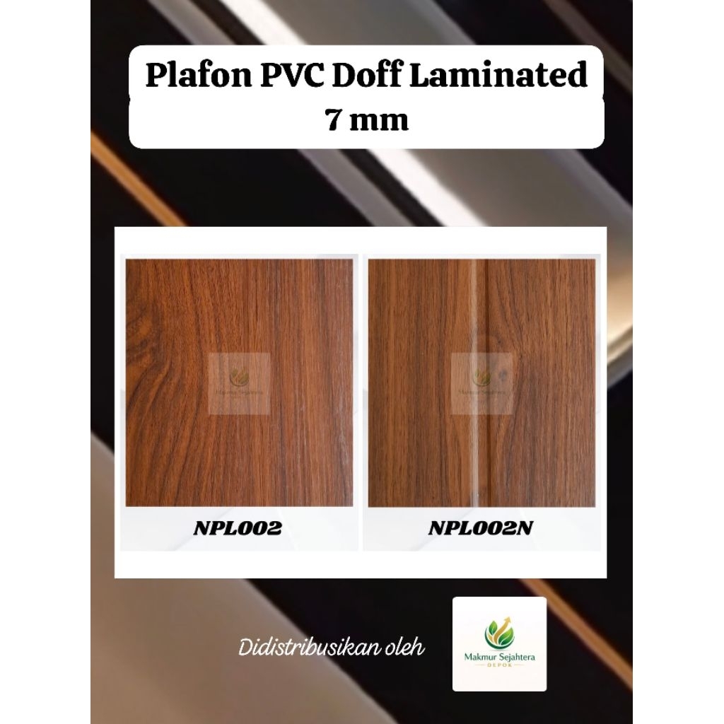 Plafon PVC Murah Laminated Doff 7 mm 6 meter