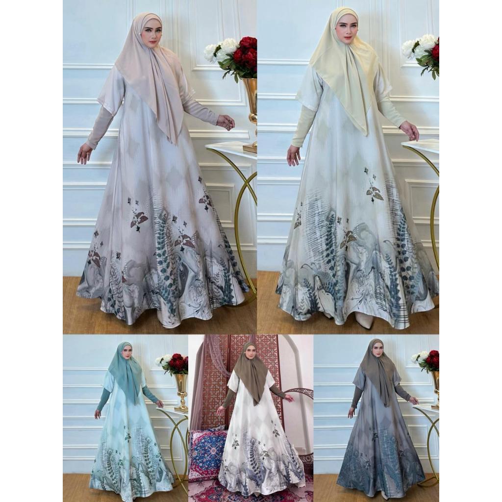 READY GAMIS HANIYAH SET 2IN1 BY NINONA BEST SELLER