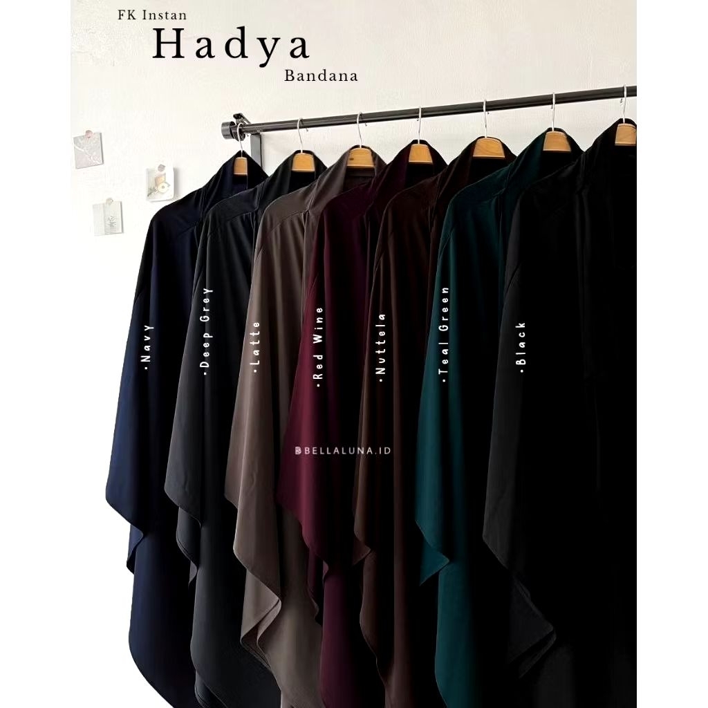 Bellaluna FK Instan Hadya Bandana Warna Black