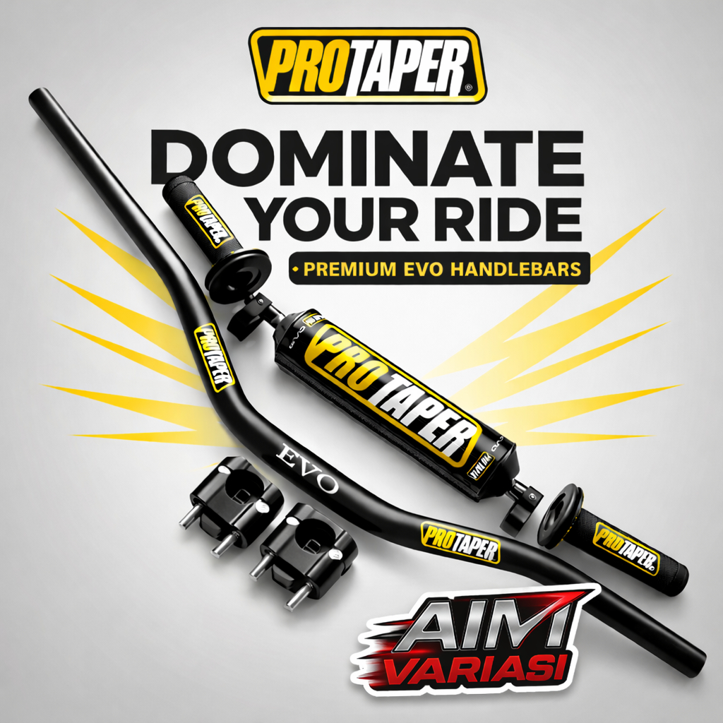 Handlebar / Stang Fatbar Protaper EVO Low + Busa Palang + Grip – Motor Trail Universal