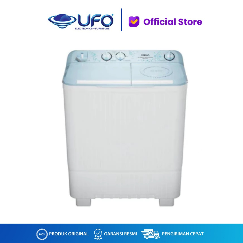 AQUA Mesin Cuci 2 Tabung 7 Kg QW 7031HT || QW-7031HT