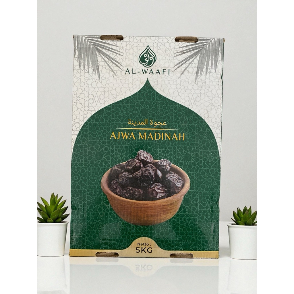 Kurma Ajwa Madina 5Kg Size Mix | Ajwa Madina 5Kg Mix AL- Waafi | Ajwa Organik 5Kg