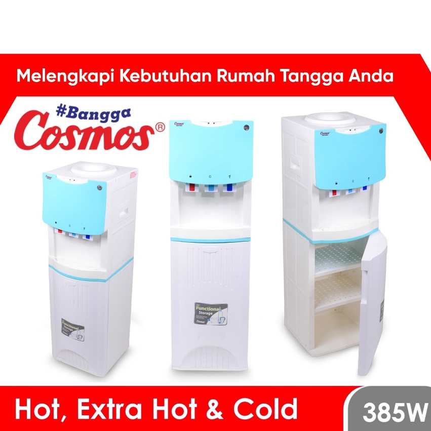 Dispenser Air Cosmos CWD 5603 Dengan 3 KRAN Panas, Dingin, Normal