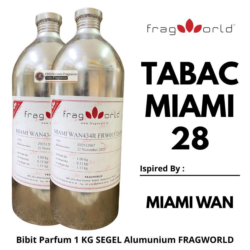 Bibit Parfum FRAGWORLD - TABAC MIAMI 1 KG SEGEL Alumunium