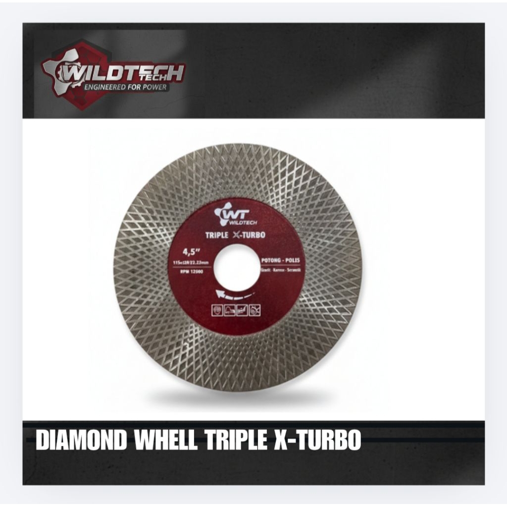 Diamond Cutting Bevel X-Turbo Mata Potong Bevel Granite Keramik Marmer Batu alam