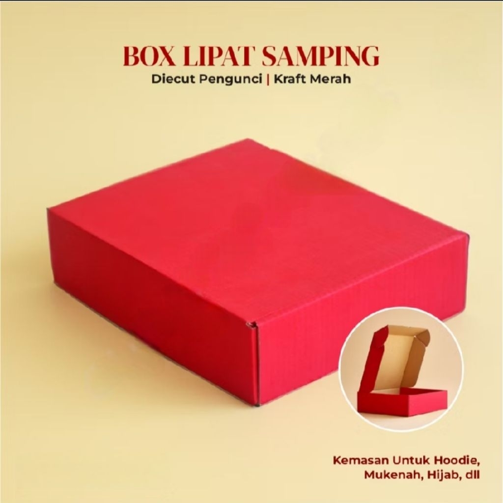 Kardus box Die cut Eflute Warna  30x25x8cm