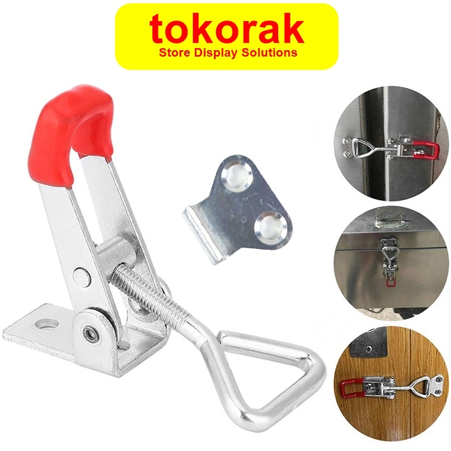 TOGGLE CLAMP KUNCI PENGAIT KOTAK JEPIT GH4001 PULL PUSH LACTH KLEM TOGEL GH 4001 KLEM TOGEL