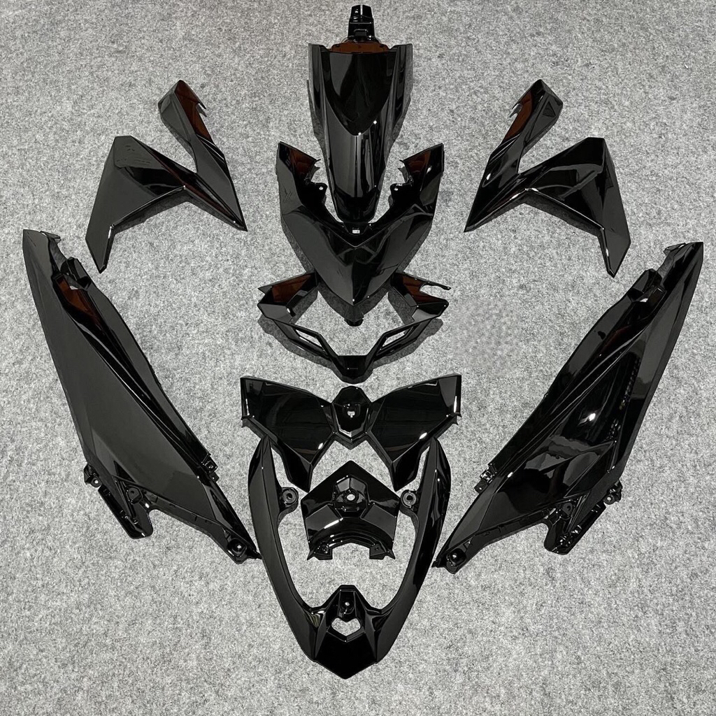 FULLSET BODY HALUS VARIO LED OLD 125/150 HITAM GLOSY