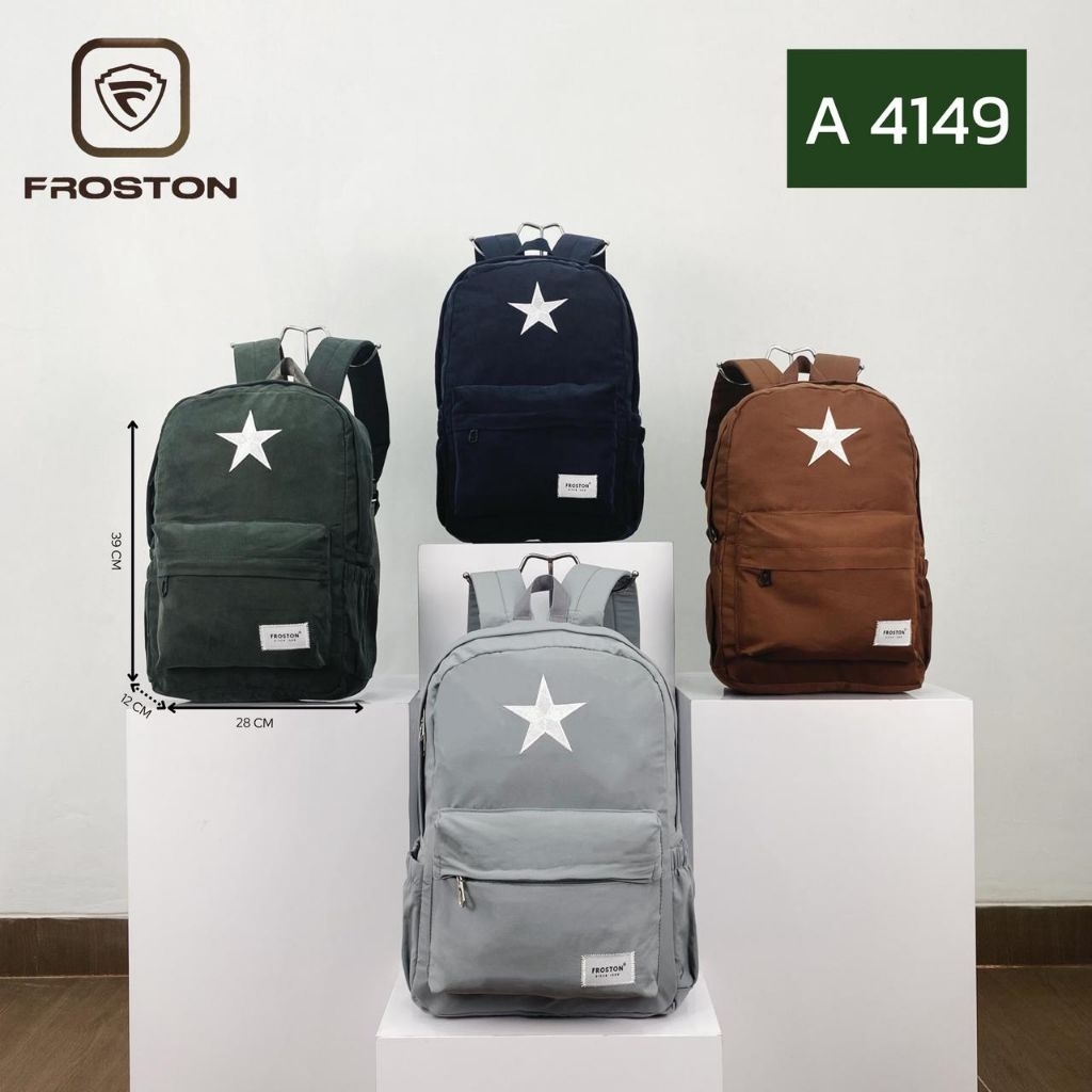 FROSTON- Ransel pria tas sekolah kuliah kerja laki-laki