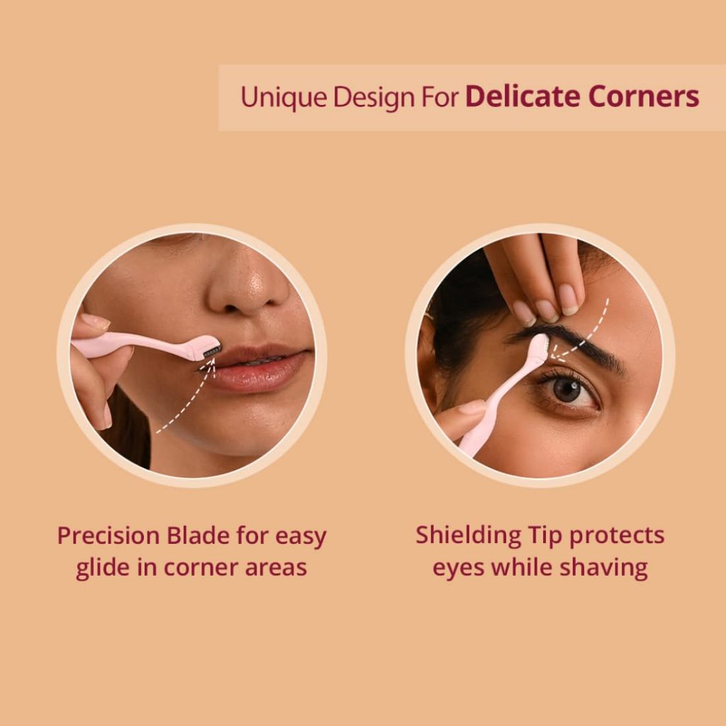 Ubtan Mart || Eyebrow Razor - Pack of 3 | Smooth & Painless Women's Shaving Razor | Eyebrow Shaper F