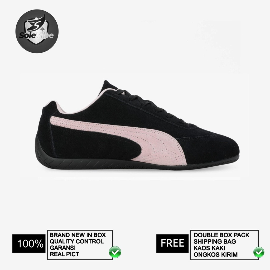 Sepatu Puma Speedcat OG Black Pink Mauvr Wanita BNIB