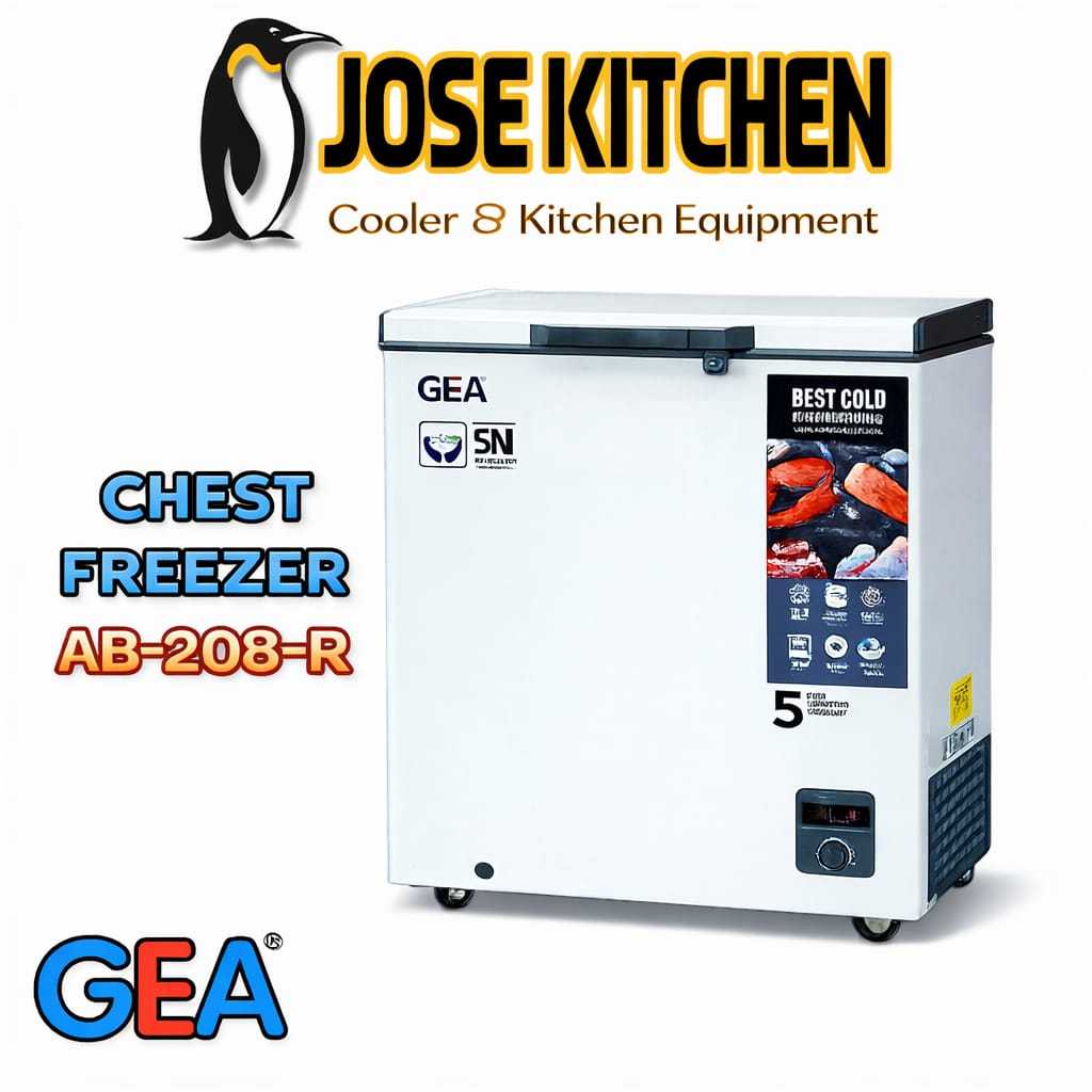 GEA Chest Freezer AB-208-R / AB208R / AB 208R / AB 208 / Pembeku