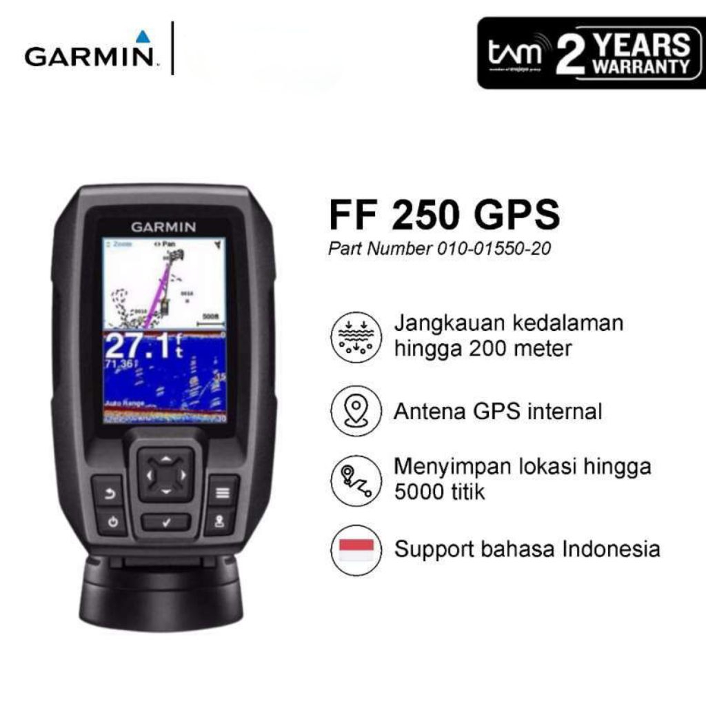 GPS Garmin FishFinder 250 / GPS Garmin FishFinder 250 Baru