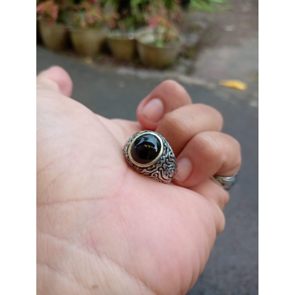 Batu akik yaman wulung asli ( Real pict)