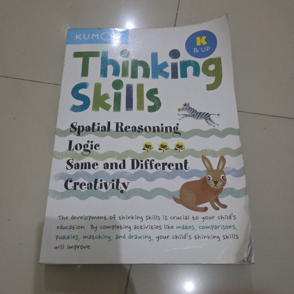 KUMON Thinking Skills K & Up Bind-up ( preloved)