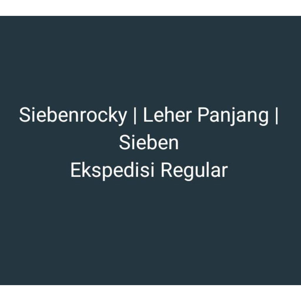 Hiasan Siebenrocky | Leher Panjang