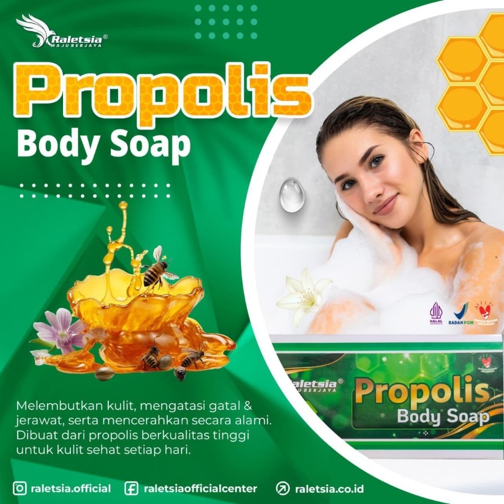 Propolis Body Soap Sabun Propolis Raletsia
