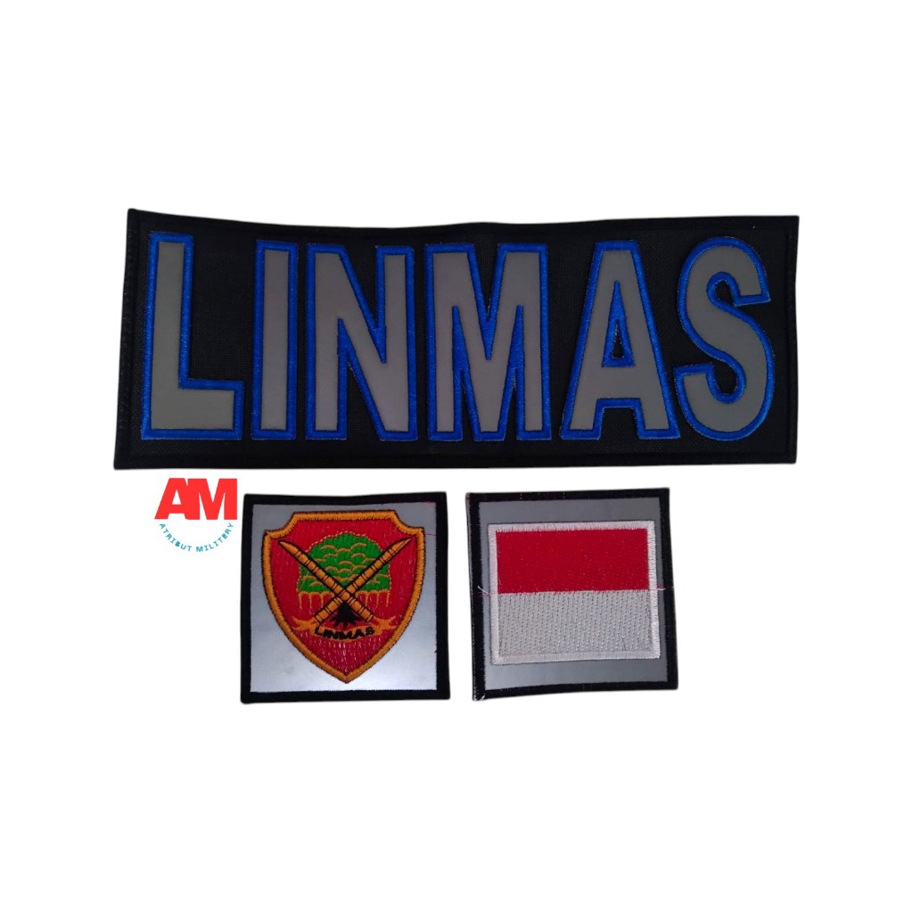 Bordir logo LINMAS bordir berkualitas / logo linmas