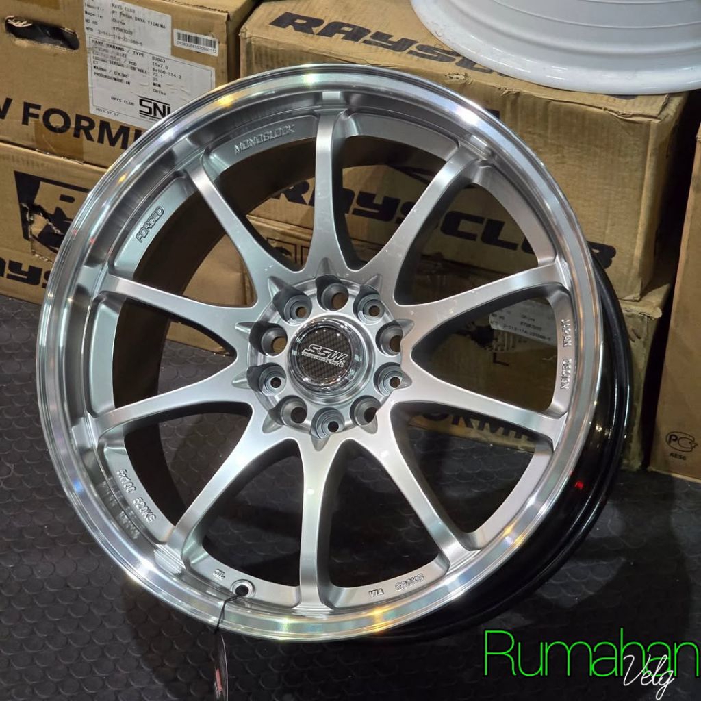 velg ce28 original ssw Thailand ring 18 lebar 9,5  et 25 velg mobil r18 pnp velg racing r18 Innova r