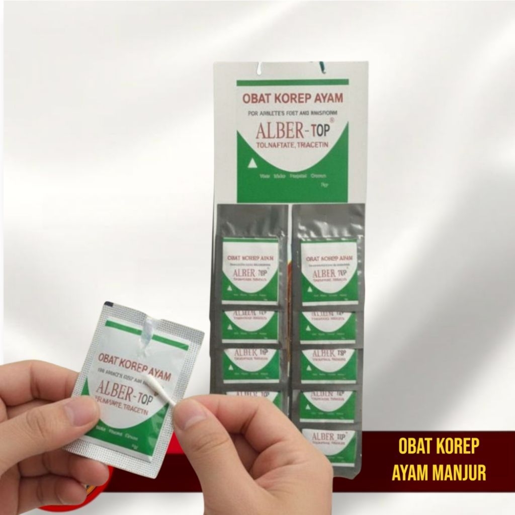 ALBER-TOP Obat Korep Ayam Ampuh Salep Kurap Jamur Cepat Sembuh Obat Korep Ayam Manjur