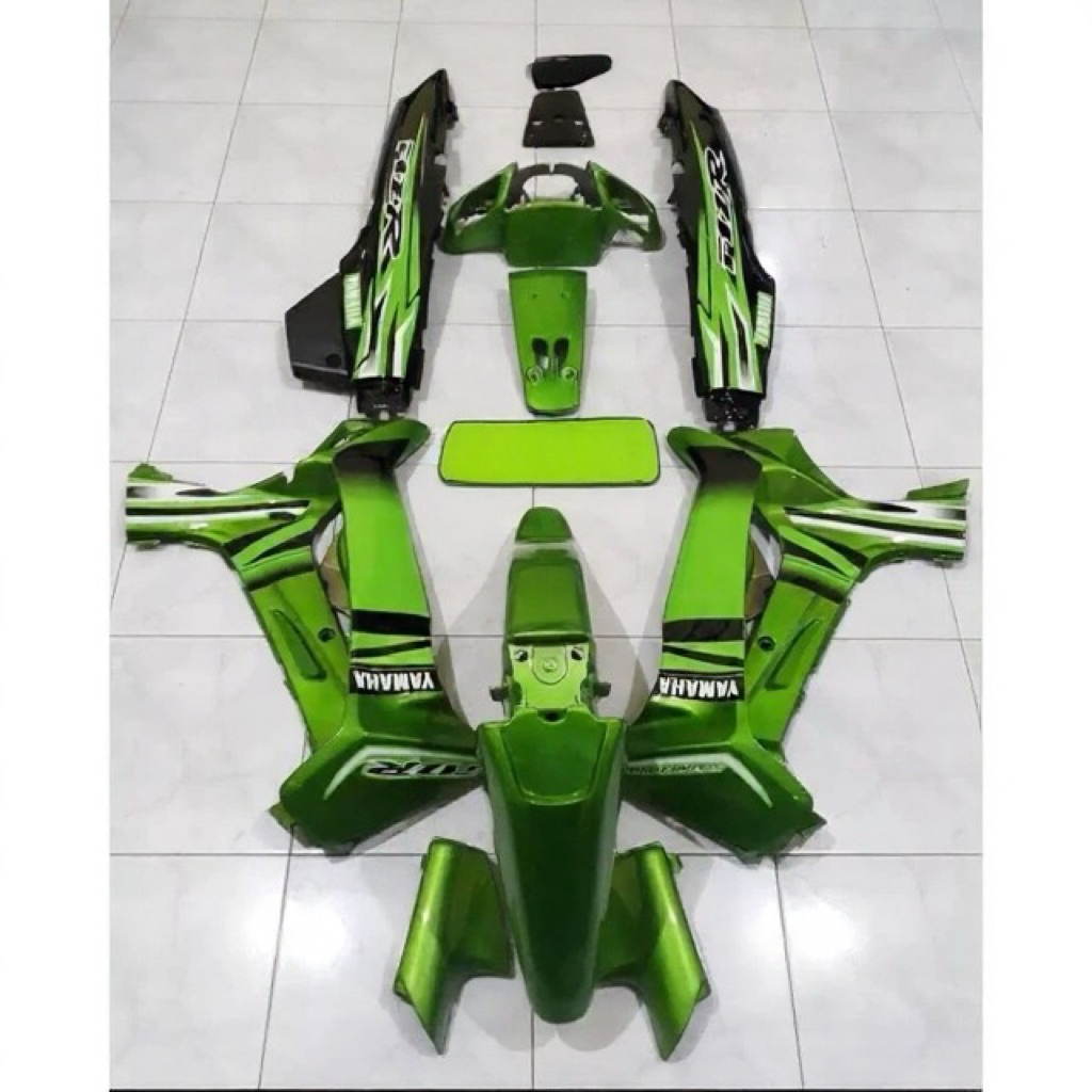 Paket full set body halus Fizr Yamaha Fiz r warna hijau hitam berkualitas terbaik