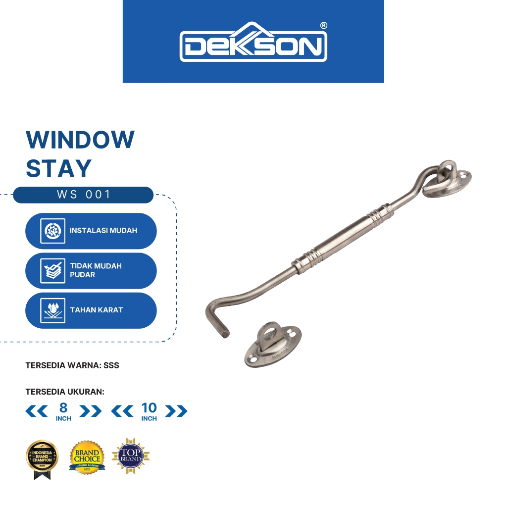 DEKKSON Window Stay Penyanggah Jendela Hak Angin WS 001